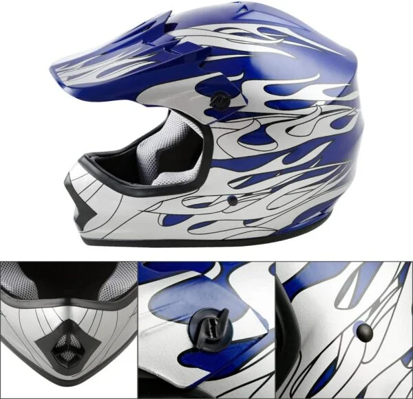 XFMT DOT Youth Kids Motocross Offroad Street Dirt Bike Helmet Goggles Glove - Image 5