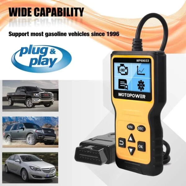 MOTOPOWER MP69033 Car OBD2 Scanner Code Reader Engine Fault Scanner - Image 11