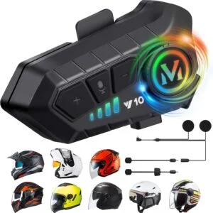 FEYA Motorcycle Helmet Speakers High Battery Life