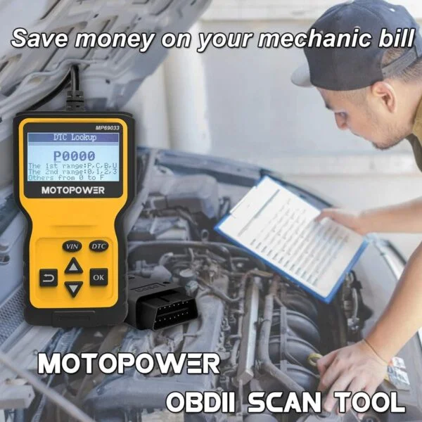 MOTOPOWER MP69033 Car OBD2 Scanner Code Reader Engine Fault Scanner - Image 15