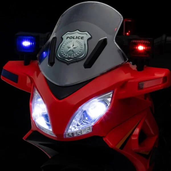6V Police Electric Kids Motorcycle - Image 6
