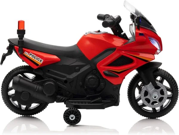 6V Police Electric Kids Motorcycle - Image 4