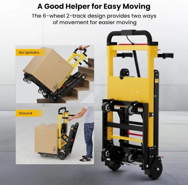 Electric Stair Climbing Hand Trucks Moving Heavy Objects Up and Down Stairs Effortless, - Image 5