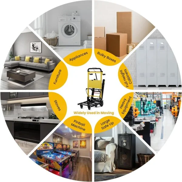 Electric Stair Climbing Hand Trucks Moving Heavy Objects Up and Down Stairs Effortless, - Image 8