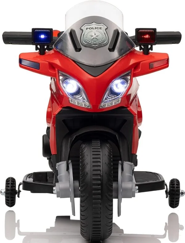 6V Police Electric Kids Motorcycle - Image 3