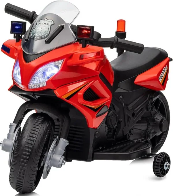 6V Police Electric Kids Motorcycle