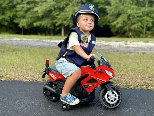 6V Police Electric Kids Motorcycle - Image 2