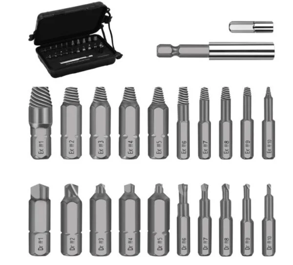 Damaged Screw Extractor Set