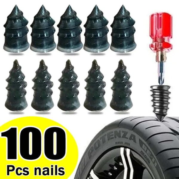 Tire Puncture Repair Nails for Car Motorcycle Scooter Bike