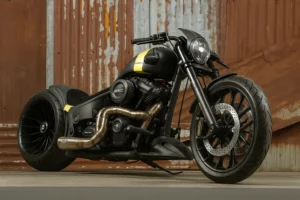 Custom Black Steel Chopper