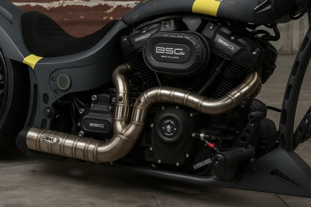 Custom Black Steel Chopper