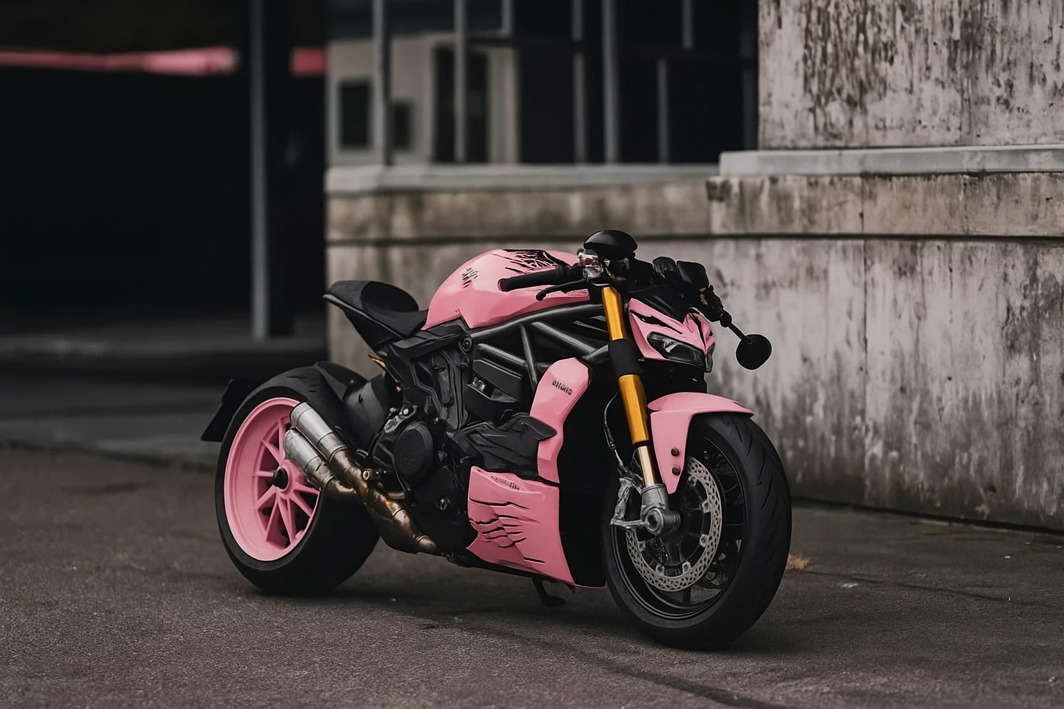 Custom Pink Ducati XDiavel